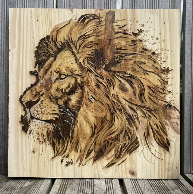 Tableau lion 