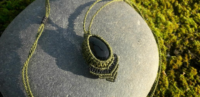 Collier • tourmaline noire