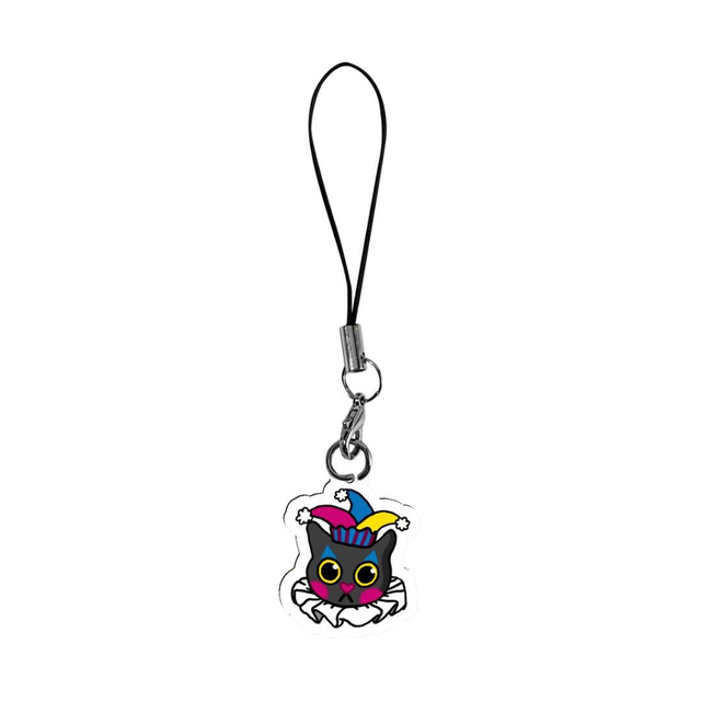 Clown Cat Acrylic Phone Charm