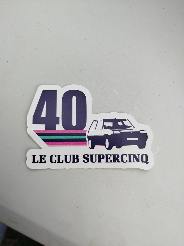 Autocollant 40 ans