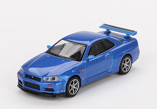 Nissan GT-R blau Mini GT 1:64