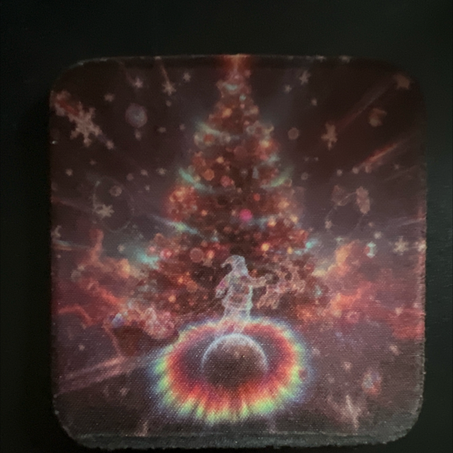 Christmas tree coaster