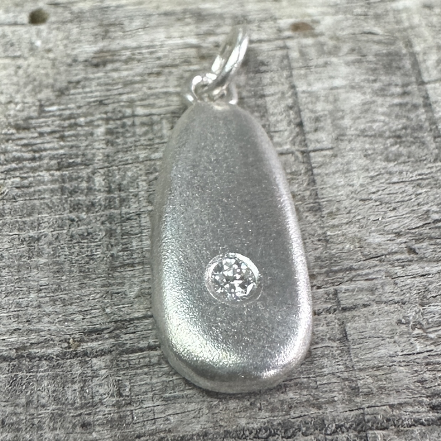 Frosted Silver Birthstone Nuggets 