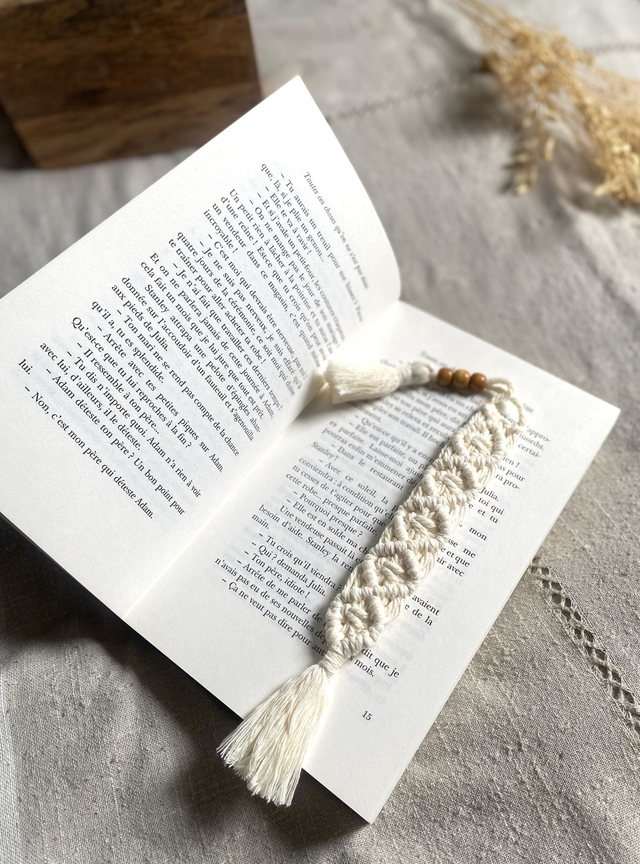 Marque-page collection Emma – Blanc