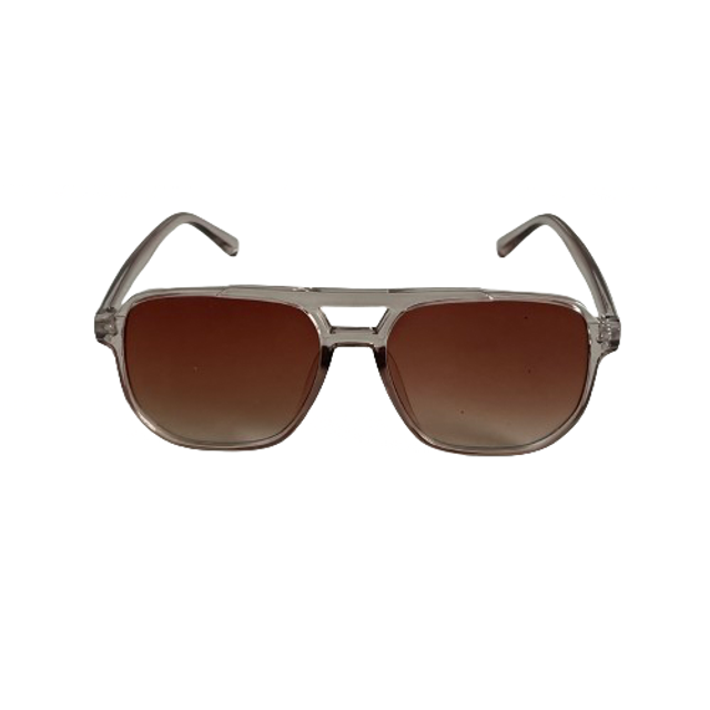 Lunette Rétro Beige verre Marron