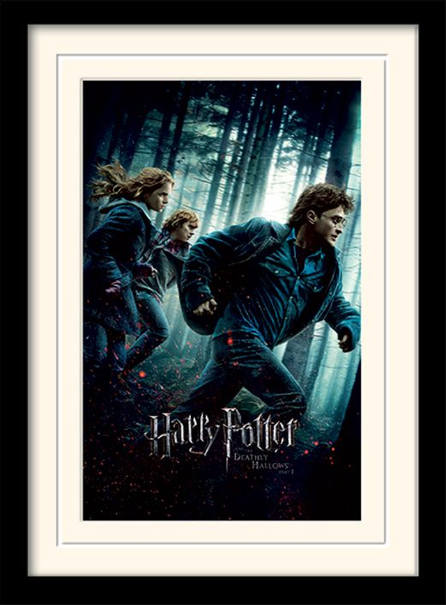  HARRY POTTER - Mounted &amp; Framed 30X40 cm Print - Deathly Hallows Part 1