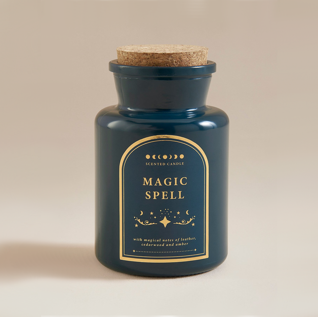 Teal Magic Spells Apothecary Candle