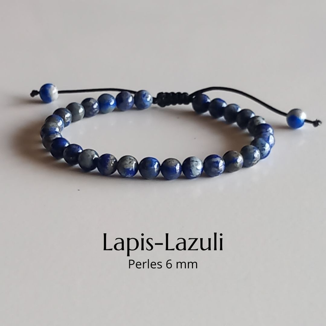 Bracelet ajustable en Lapis-Lazuli