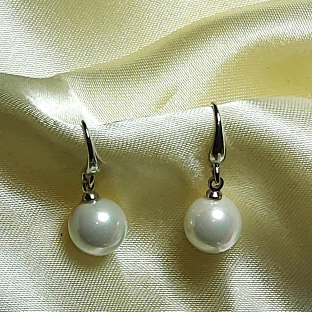 Boucles d'oreilles plaquées rhodium