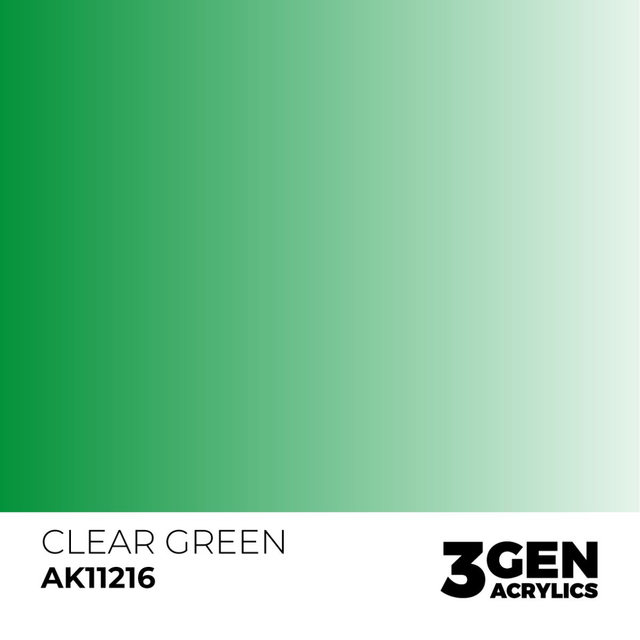 3rd Gen. Acrylics 216 Clear Green