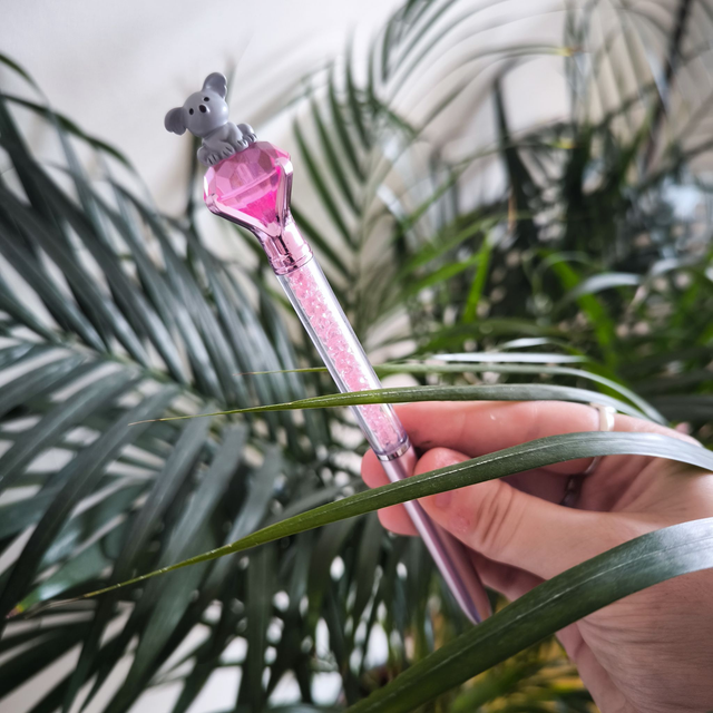 Stylo baguette magique - Koala (rose)