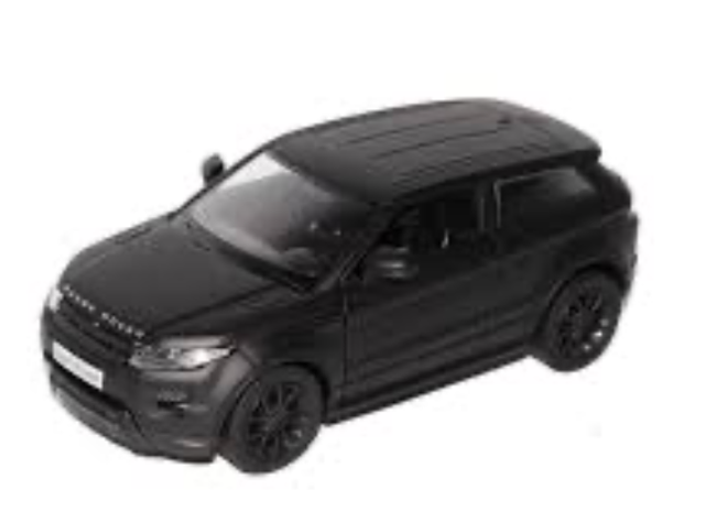 Land Rover Evoque Schwarz matt Welly 1:24