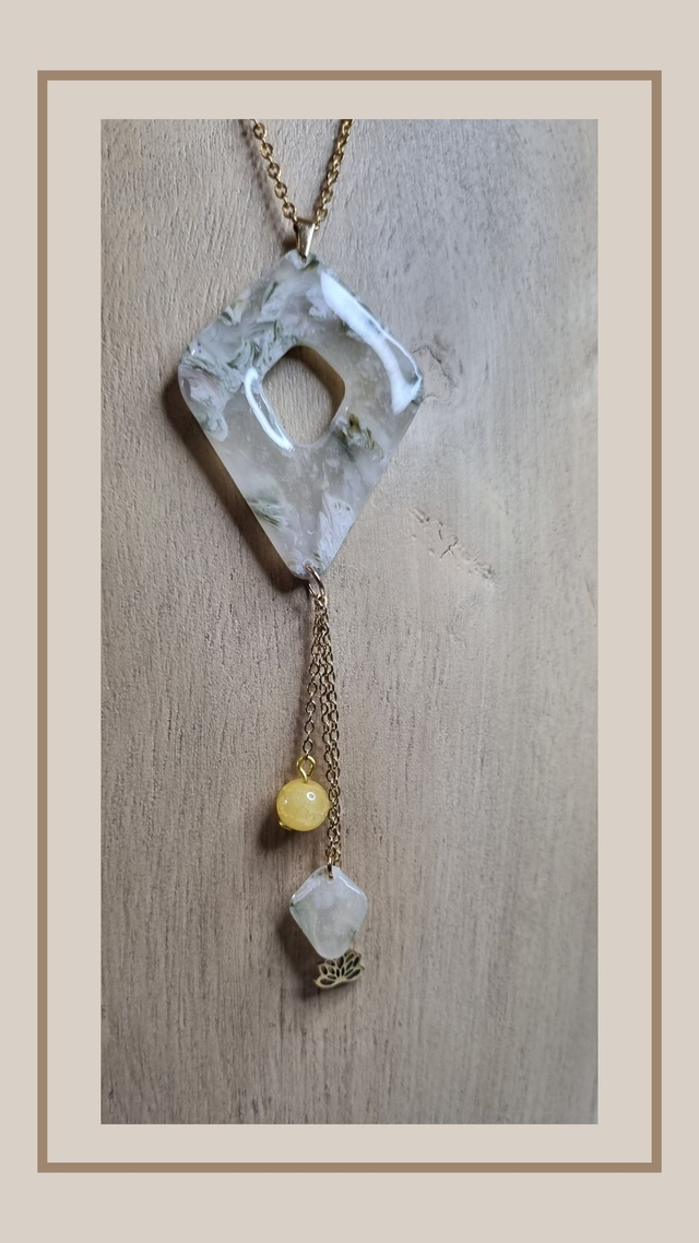 Fausse pierre naturelle losange 