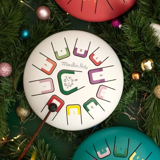 Tambour à languettes blanc après la pluie - Moulin Roty 