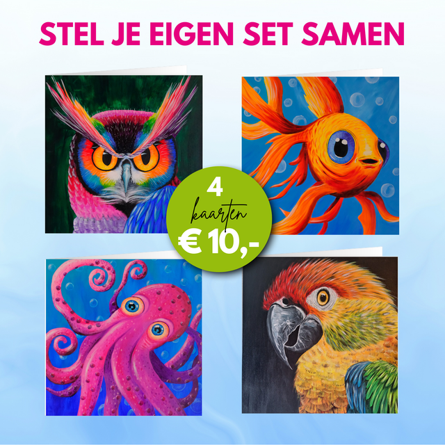 Struisvogel 3 | Dubbele kaart incl. envelop