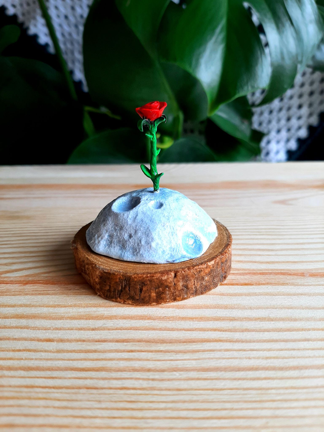 Rose du petit prince (phosphorescente)