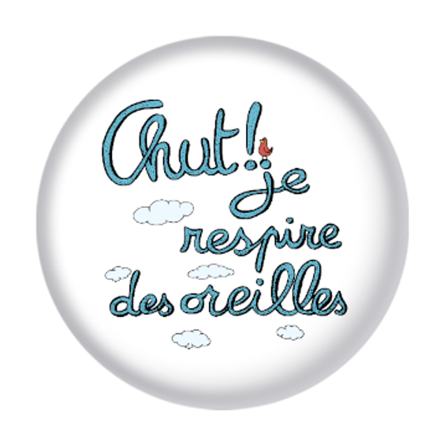 Magnet "Chut! Je respire des oreilles" 