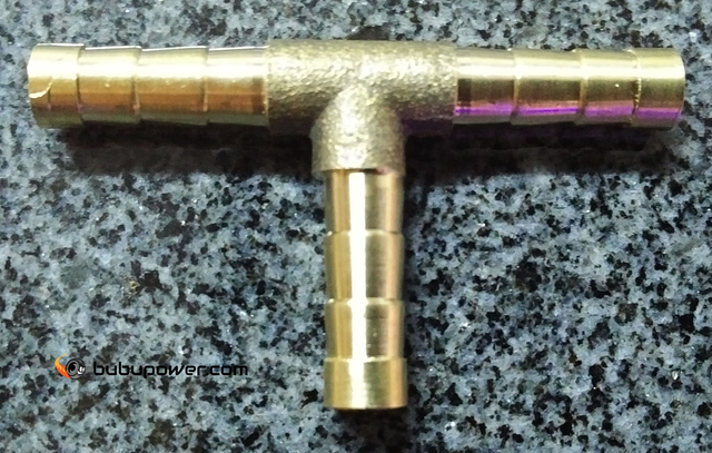  T-Stück Schlauchverbindungsstutzen Messing / Schlauchverbinder