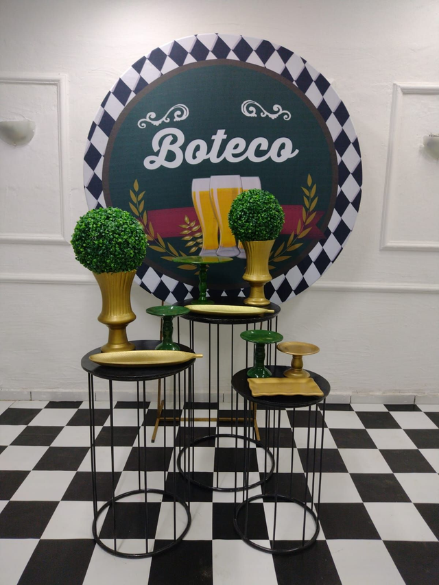 KIT ROUND BLACK - LOCAÇÃO