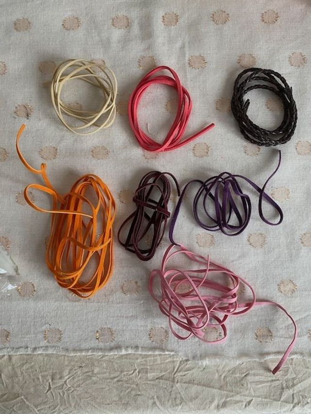 Lot de cordons plats