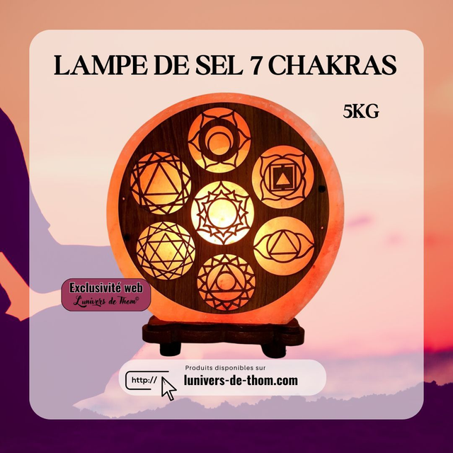 Lampe de Sel 7 Chakras 5KG