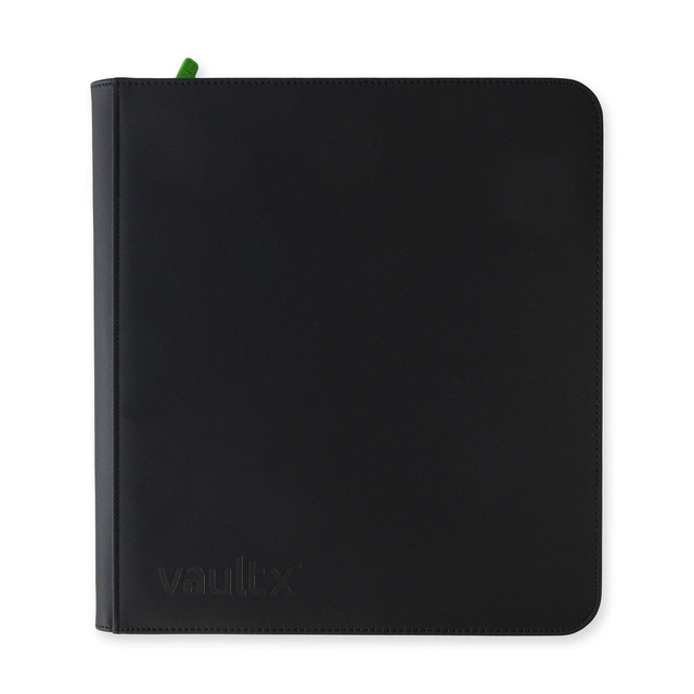 Vault X 12 Pocket Black Zip Binder