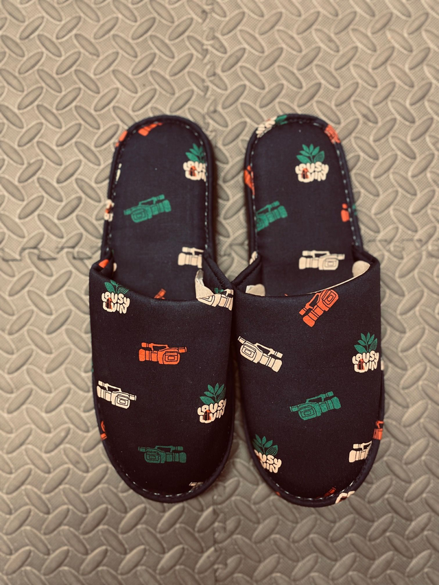 Lousy livin slippers - Magenta - Navy blue - Size L/XL