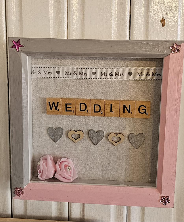 Just Married word Box 