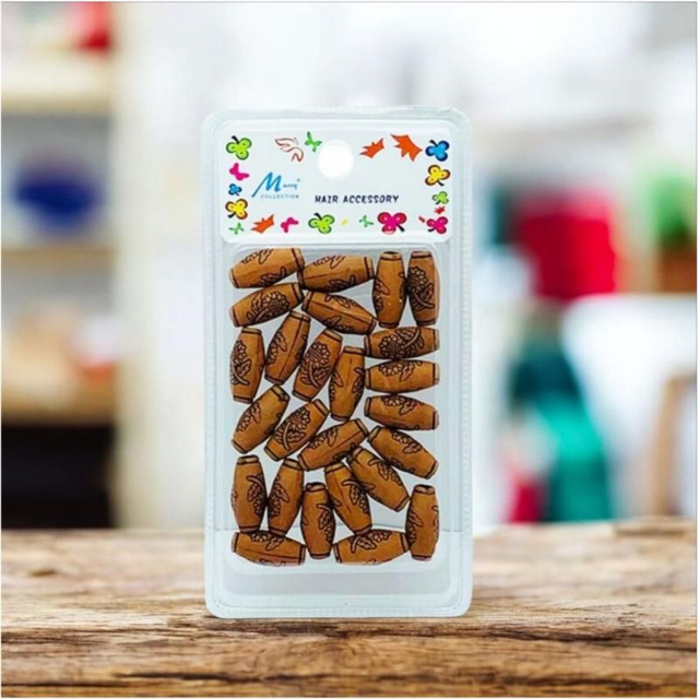 Murry Collection Hair Wooden Beads | Styling Beads

