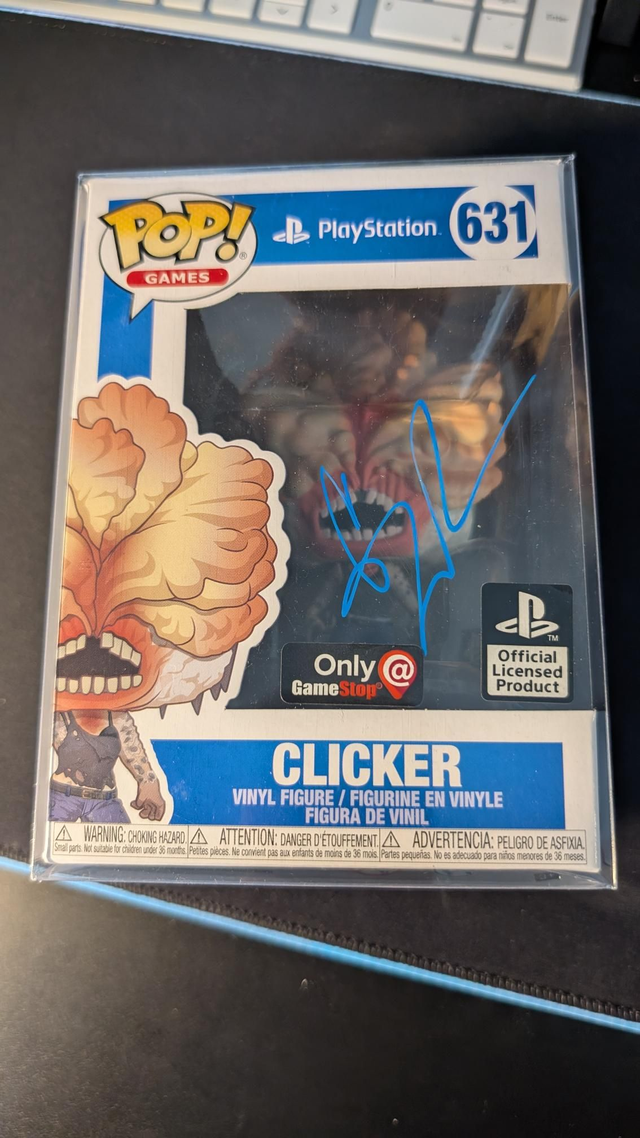 Funko Pop Playstation The Last Of Us Clicker 631 Signed By Gabriel Luna with SWAU Authentication 