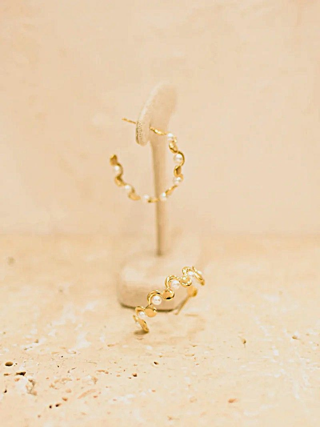 Boucles  en acier doré | Tifen