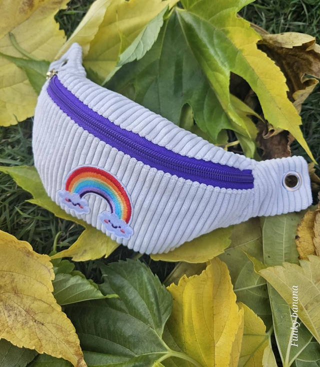 Banane mini velours écru 