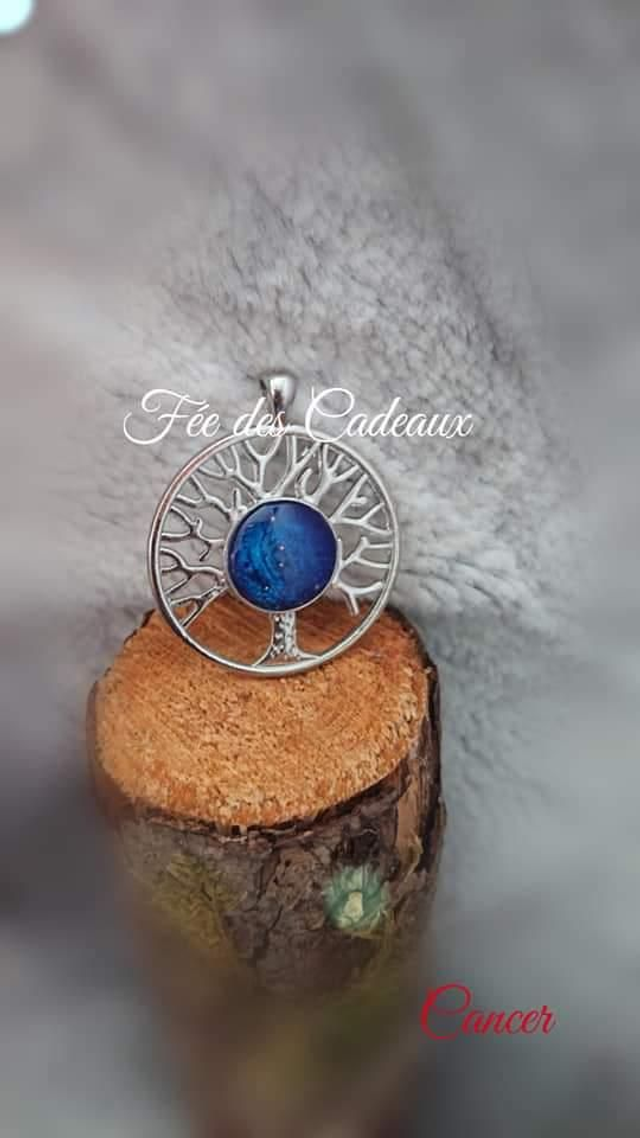 Pendentif "Constellation Arbre de Vie" Cancer
