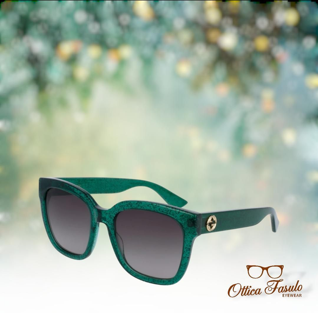 GUCCI GG0034s Green Crystal