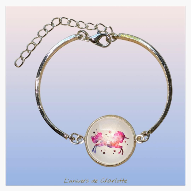 Bracelet "Licorne" acier LI-001