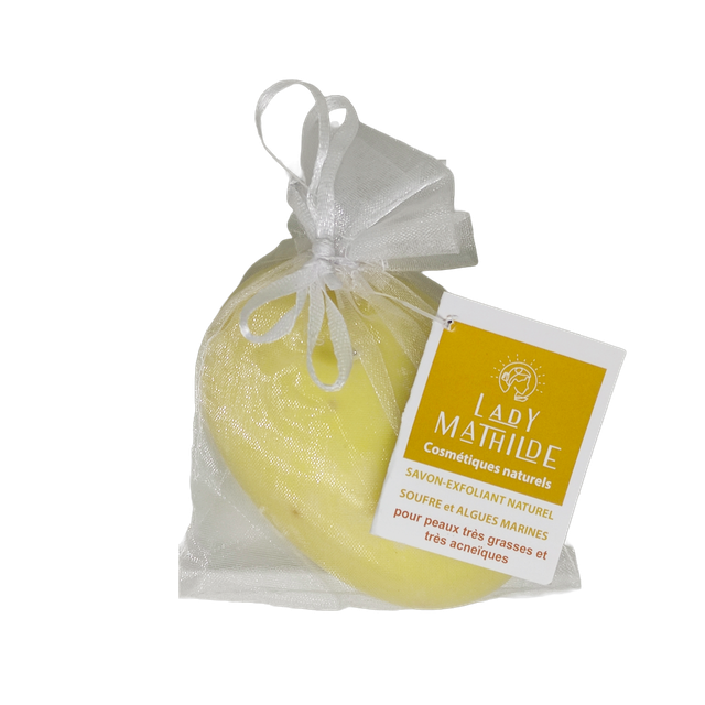 Savon exfoliant au Soufre et aux Algues Marines