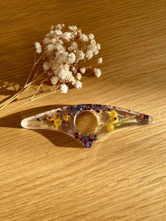 Bague de lecture - mimosa et chocolat mix