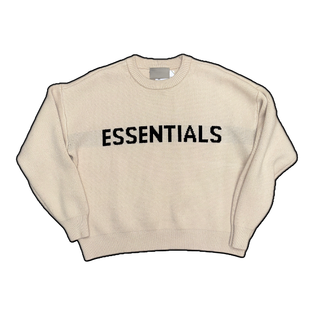 Essentials Spellout Knit Jumper - M