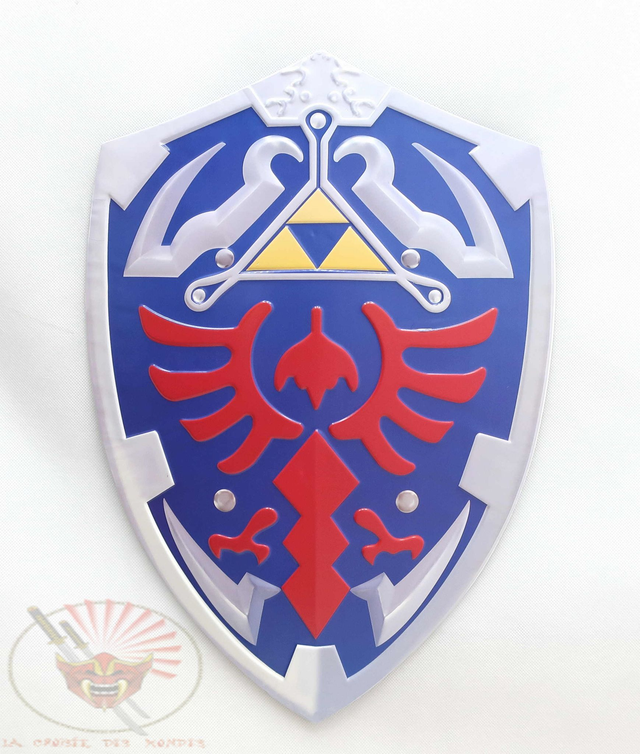 bouclier de link en metal zelda