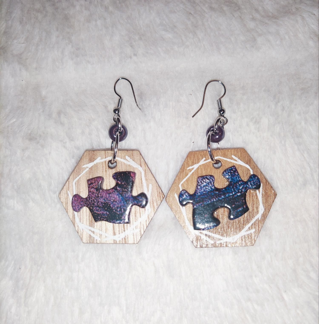 Boucles d'oreilles ''Puzzle'' 