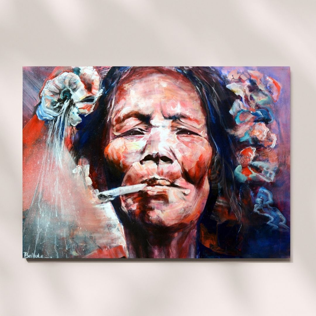 Reproduction d’art A3 sur papier photo – « Mentawaï Woman » – Bellule Art