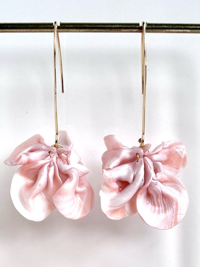 Boucles « Pétales de rose »