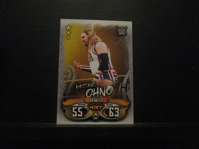 Kassius Ohno - NXT Slam Attax Live Original Trading Card #211