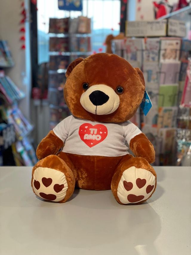 Orso maglia bianca ti amo