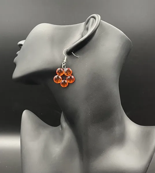 Boucles d&#039;oreilles Fleur Bulle (10260)