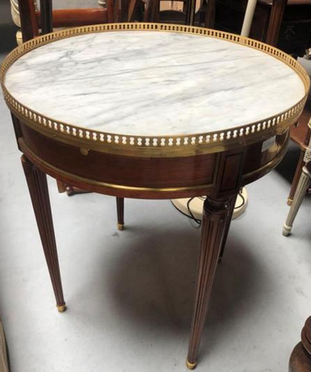 guéridon marbre parfait état