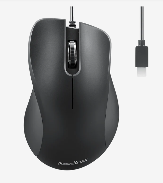USB C Wired Ergonomic Mouse