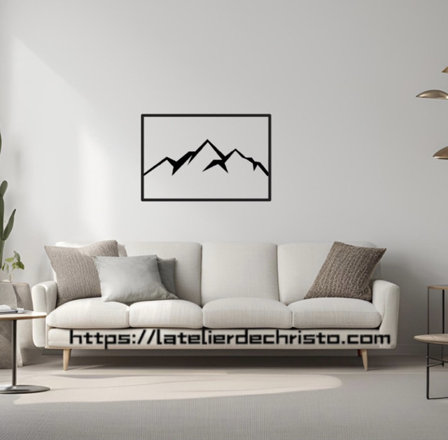 Cadre montagne 58x39 cm 