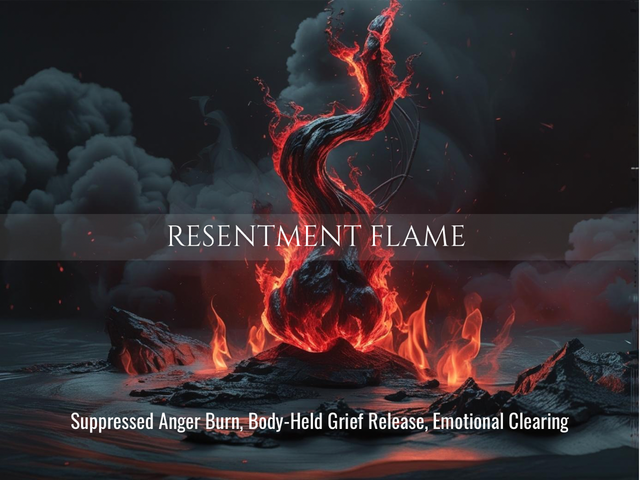 Resentment Flame | Suppressed Anger Clearing, Body-Held Grief Burn & Emotional Release | Same Day Delivery