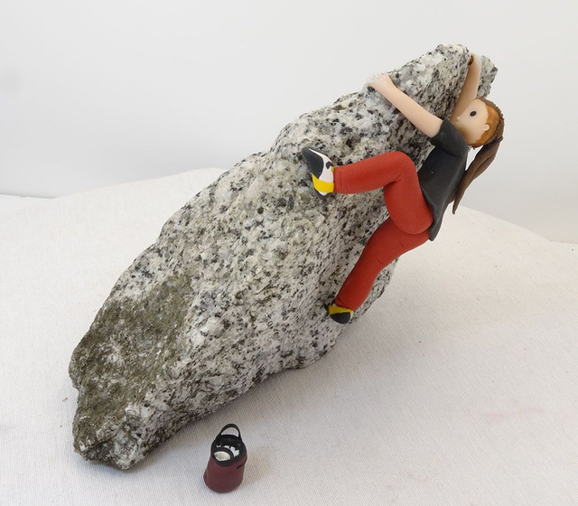 Customized bouldering figure